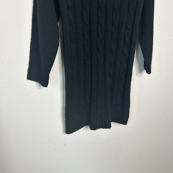 Lost + Wander Black Cable Knit Sweater Dress S - Picture 3 of 8